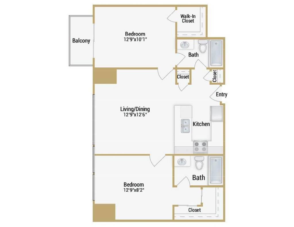 Floor plan layout diagram for Treasure Island